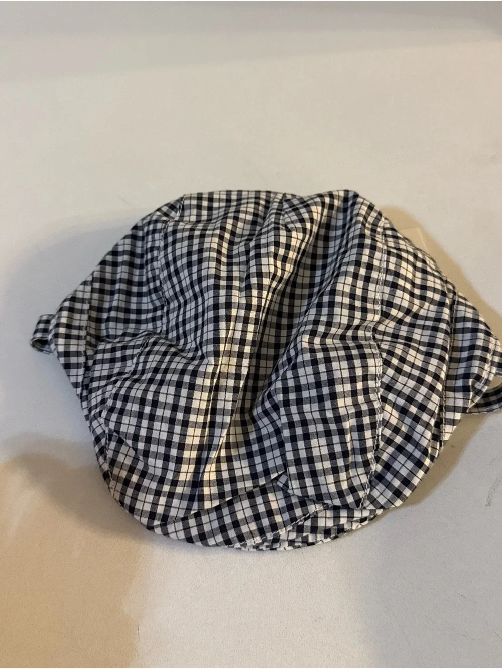 NWT Janie & Jack Gingham Newsboy Cap
